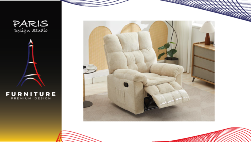 "Paris Design Studio" RECLINER FURDINI PUFF BEIGE