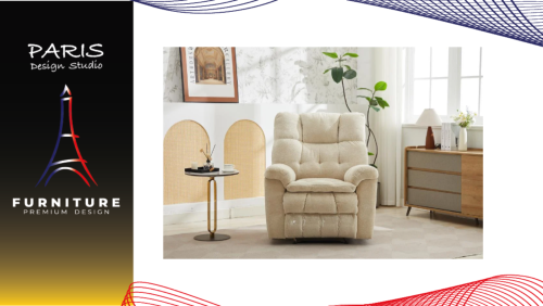 "Paris Design Studio" RECLINER FURDINI PUFF BEIGE