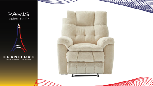 "Paris Design Studio" RECLINER FURDINI PUFF BEIGE