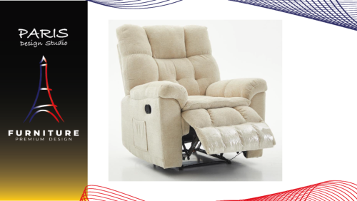 "Paris Design Studio" RECLINER FURDINI PUFF BEIGE