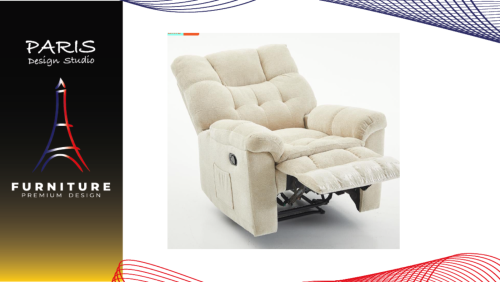 "Paris Design Studio" RECLINER FURDINI PUFF BEIGE
