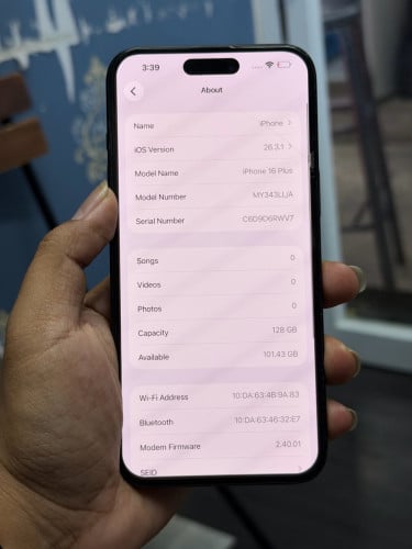 16 plus 128g Lla use sim 97%