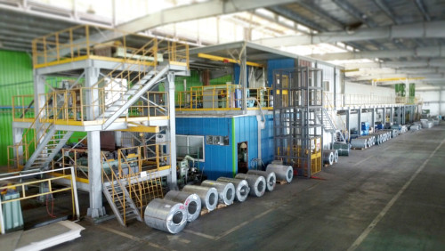 CCL Line  for Sale (Zinc Color Coating Line for Sale) ម៉ាស៊ីនលាបពណ៌សង្ក័សី លក់ 1.950.000$