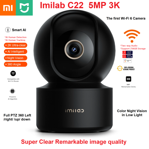 IMILAB C22 5MP 3K  360 PTZ Super Clear Remarkable image quality មិនច្បាស់ប្តូរលុយជូនវិញ​