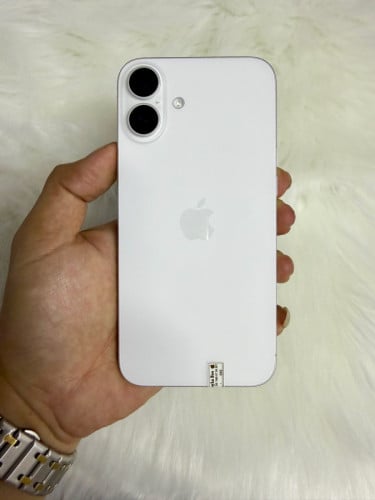 iPhone 16 Plus 128G ពណ៌ ស សាកថ្ម5ដងដូចថ្មី ថ្ម100%🔋lock simប្រើបានសុីម2សេវាដើរស្មូតល្អគ្រប់ប្រពន្ធ័