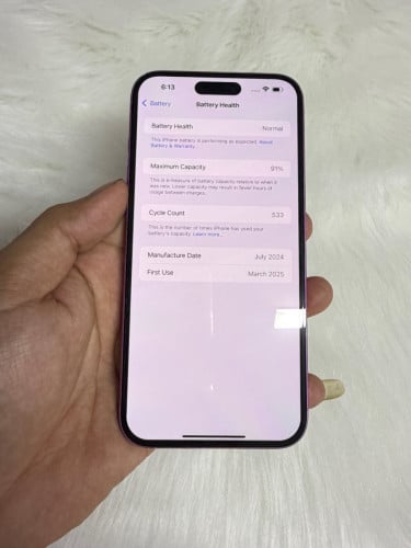 iPhone 16 Plus 128G Color Pink 🩷 មួយទឹក ថ្ម91%🔋 lock sim ប្រើបានសុីម2សេវាដើរស្មូតល្អគ្រប់ប្រពន្ធ័
