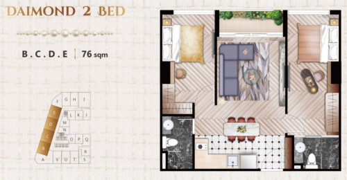 Time Square 7 Off Plan 2 bedroom for sale