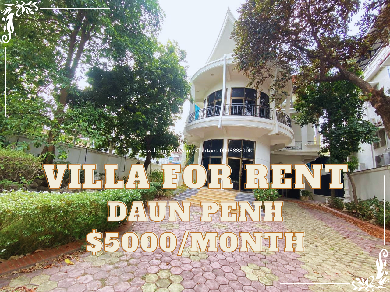 Villa for Rent on Main Road – Street 214, Sangkat Chaktomuk, Daun Penh