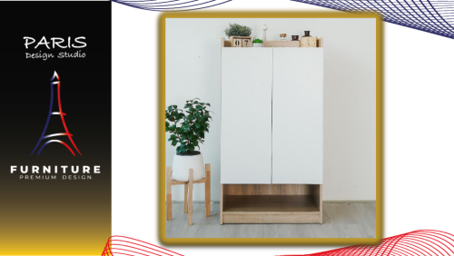 « Paris Design Studio » SHOE CABINET CALA 19212208 60CM SOLID OAK