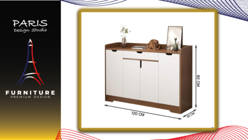 « Paris Design Studio » SHOE CABINET SC-17 120CM. DRAKE BROWN