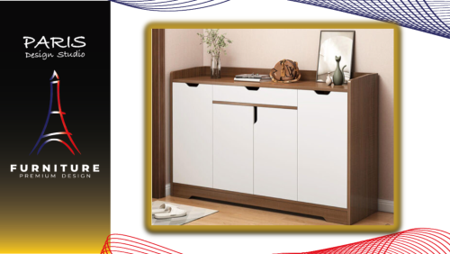 « Paris Design Studio » SHOE CABINET SC-17 120CM. DRAKE BROWN