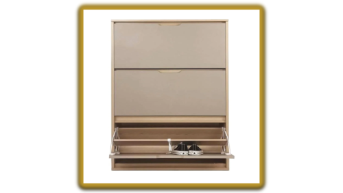 "Paris Design Studio" 3-TIER SHOE CABINET SB7513 OTTAWA/SANDSTONE