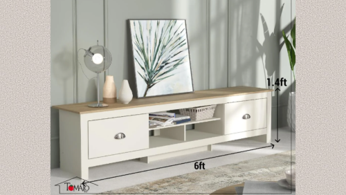 "Paris Design Studio" TV STAND LEXINGTON 180CM BIEGE