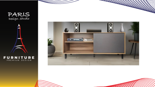 "Paris Desin Studio" TV STAND TV1291 120CM CHESTNUT/GRAPHITE