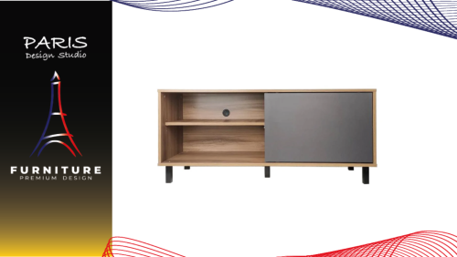 "Paris Desin Studio" TV STAND TV1291 120CM CHESTNUT/GRAPHITE