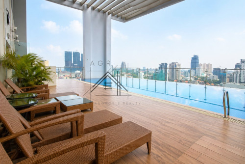 🏢 Studio Room Serviced Apartment for Rent in BKK1 Phnom Penh