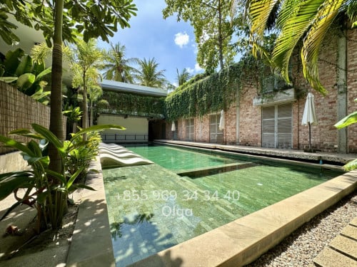 🔑  Siem Reap, Loft-style Villa with private Swimming Pool for Rent (#23510)