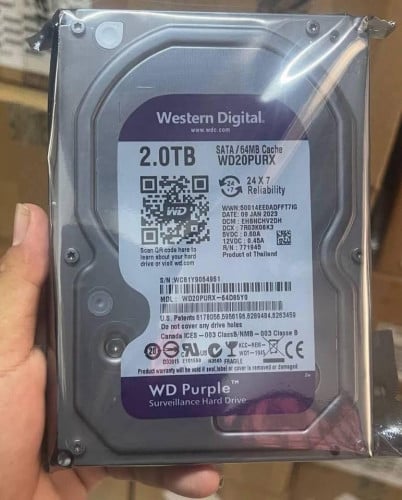 HDD Destop Brand WD Purple ទើបចូលស្តុកថ្មី ថ្មីប្រអប់ អីវ៉ាន់មាននៅក្នុងស្តុក បងៗ មានការធានា1ឆ្នាំពេញ