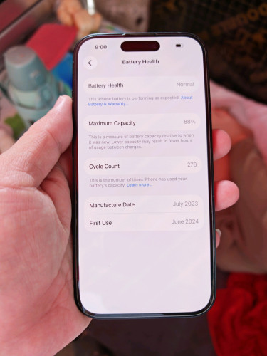 IPhone​15 LL 128G ស្អាត97% ថ្ម88%