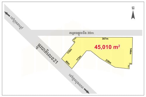 Land for Rent along National Road 21 & near Ring Road 3