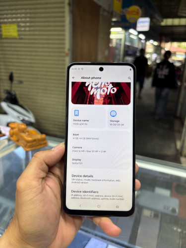 Motorola G34 5G 128G Ram4+4G sim1 ម៉ាសុីនសានុំស្រុីន