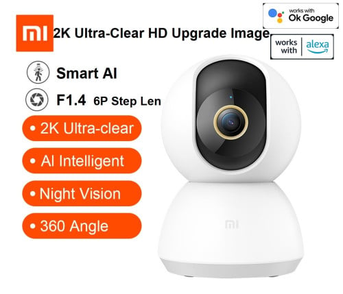 Xiaomi 360° Home Security Camera 2K F1.4 ច្បាស់ជាងHD 4 ដង ដងធានាមិនច្បាស់ប្តូរលុយជូនវិញ