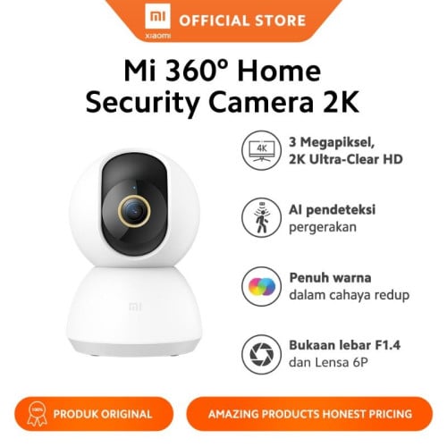 Xiaomi 360° Home Security Camera 2K F1.4 ច្បាស់ជាងHD 4 ដង ដងធានាមិនច្បាស់ប្តូរលុយជូនវិញ