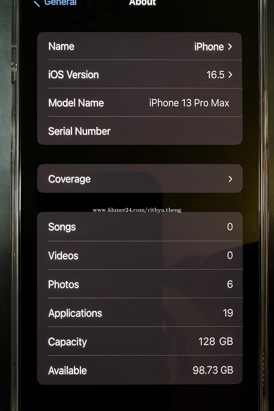 រកទិញ 13 pro max ឬ 14 Pro max មាន IOS 15 to IOS 17.0
