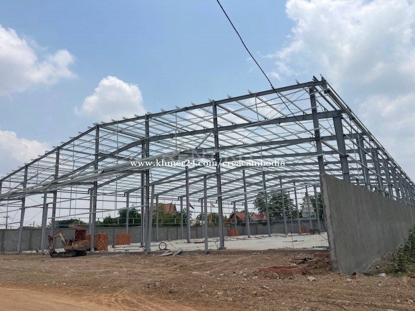 ឃ្លាំងសំរាប់ជួលនៅព្រែកព្នៅ ផ្លូវទំនប់ស្រូវ / Warehouse for Rent in Khan Prek Pnov, Kob Srov Blvd