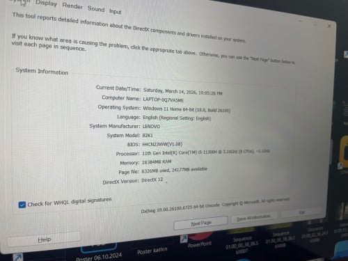 លក់កុំព្យូទ័រ laptop Lenovo i5 VGA 3050 8g ថ្មី98%