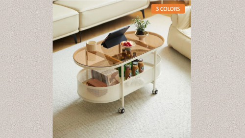 " Paris Design Studio " glass coffee table