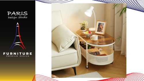 " Paris Design Studio " glass coffee table