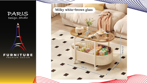 " Paris Design Studio " glass coffee table