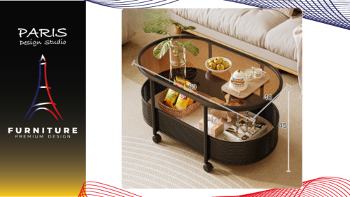 " Paris Design Studio " glass coffee table