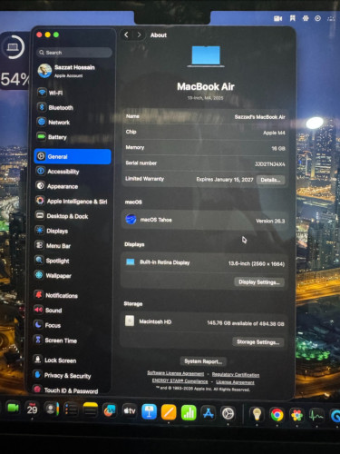 🔥 URGENT SALE – MacBook Air M4 (16GB / 512GB) – MIDNIGHT 🔥