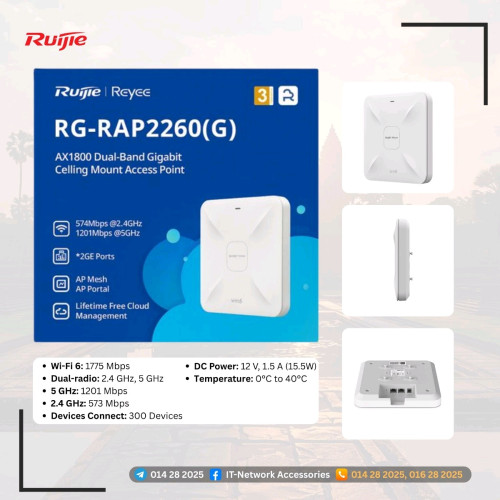 AP Ruijie WiFi5 WiFi6