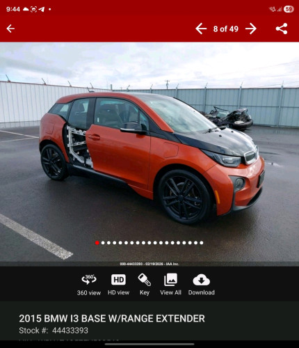BMW I3 2015 បំបែកគ្រឿងលក់