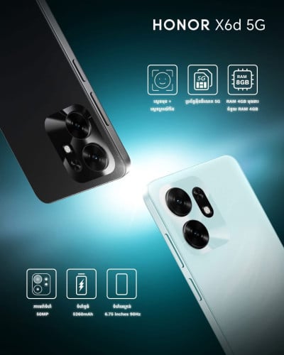 Honor X6D brand new , warranty 1 year free free