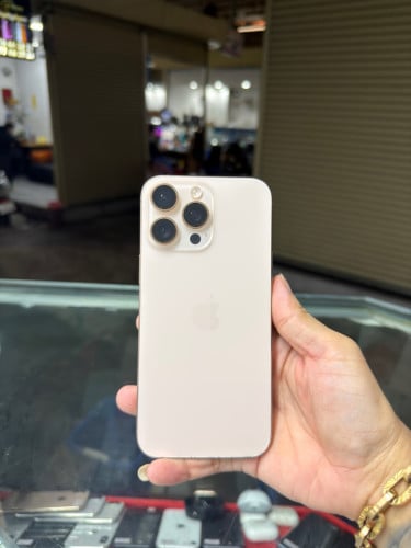 iPhone 16 Pro Max Desert KH/A HD512GB Phone Condition 98% 🔋93% , ខូចញ័រ ,  ម៉ាស៊ីនហ្សីន