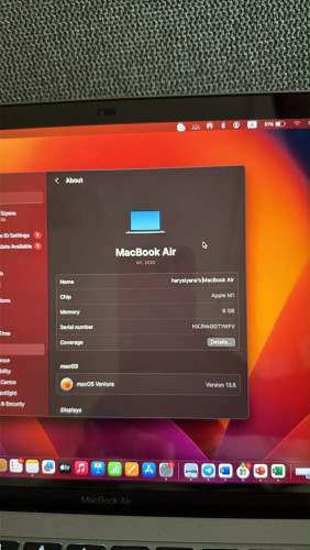 Macbook Air M1 99% ចចារ