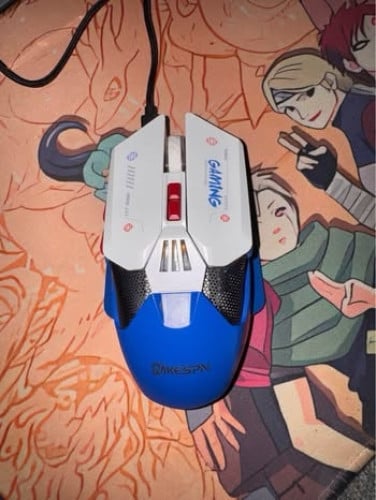 MKESPN Wired + 2.4G Dual Mode Gaming Mouse 10000 DPI Type-C Fast Charging RGB Light