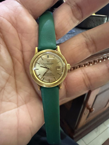 OMEGA CONSTELLATION បុរាណ សំរាប់នារី យូៗជួបមួយផ្លាក់ទីនតាន់ 18K ទាំងមុខនិងតួ💪