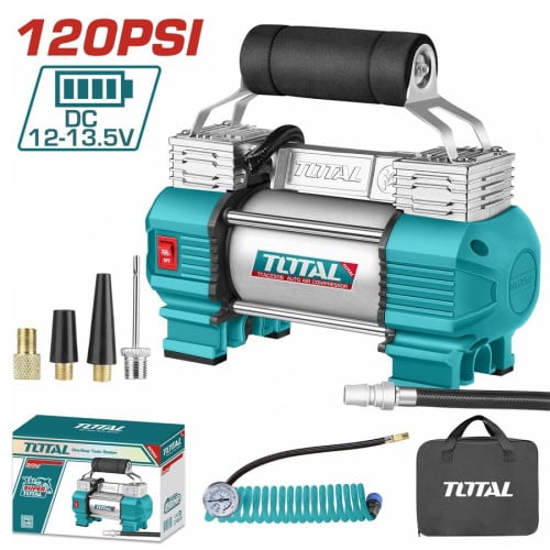 TOTAL Auto Air Compressor with Light 12V (TTAC2506)
