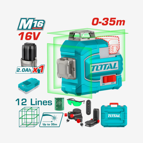TOTAL Cordless 3D-laser level TLL301201