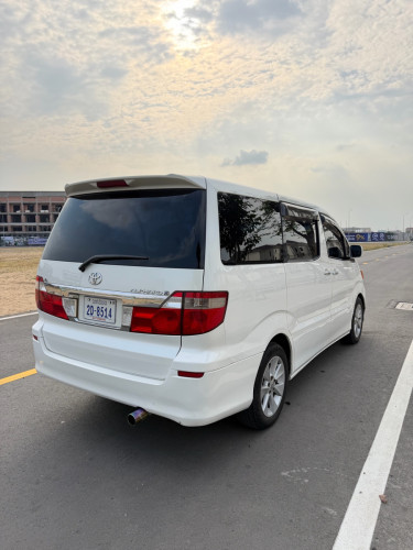 Toyota Alphard 2004 V6 សាំង ទ្វារអូតូ2 ដំបូលបេីក2តង់ ហ្គាស់ហេីយ