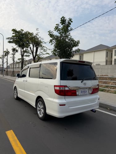 Toyota Alphard 2004 V6 សាំង ទ្វារអូតូ2 ដំបូលបេីក2តង់ ហ្គាស់ហេីយ