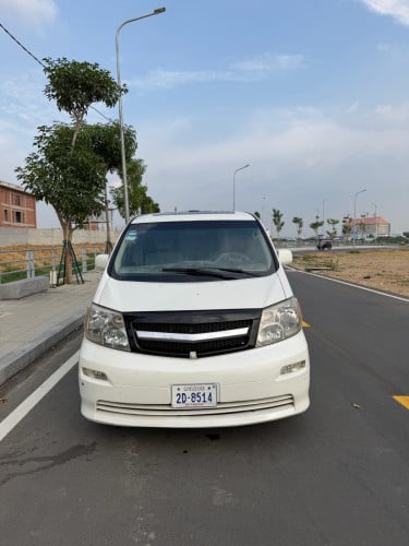 Toyota Alphard 2004 V6 សាំង ទ្វារអូតូ2 ដំបូលបេីក2តង់ ហ្គាស់ហេីយ