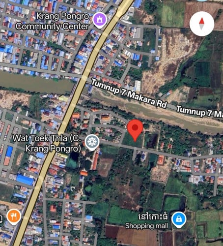 ដីលក់ជាប់ផ្លូវបេតុងចុះ២០០មពីផ្លូវជាតិលេខ៣