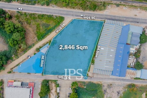#FOESALE 🏗 ដីទំហំ 2,846 ម៉ែត្រការេ -📍សំរោងក្រោម, ភ្នំពេញ