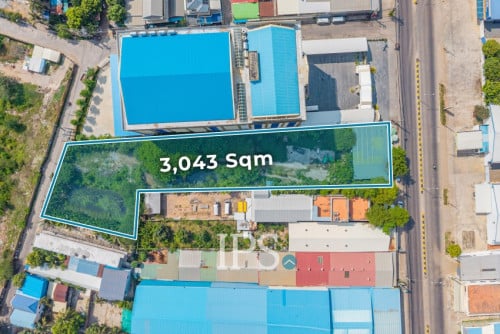#FOESALE 🏗 ដីពាណិជ្ជកម្មទំហំ 3,043 ម៉ែត្រការេ -📍ឬស្សីកែវ, ភ្នំពេញ